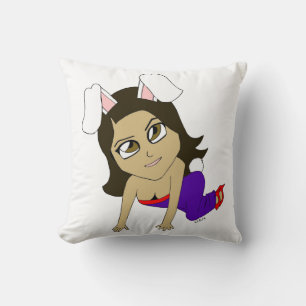 Coussin chibi bunnygirl
