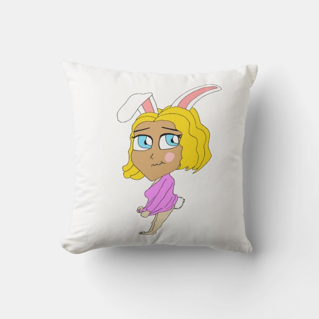 Coussin chibi bunnygirl (Recto)