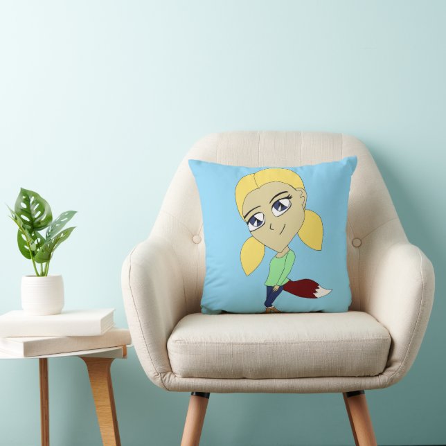 Coussin chibi foxy fille (Chaise)
