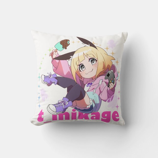 Coussin Chibikage Throw Pillow クッション (Recto)