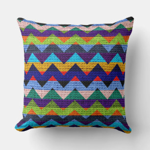 Coussin Chic Chevron Burlap Rustique #41