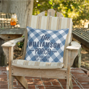 Coussin Chic Chic Chic Cottage Plaid Motif