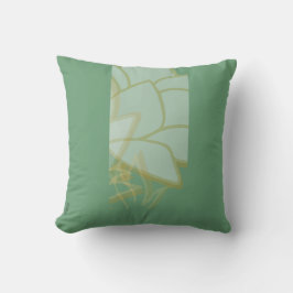 Coussin Chic Gold Green White Abstrait