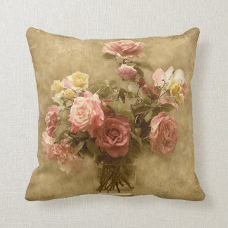 Coussin chic minable de rose
