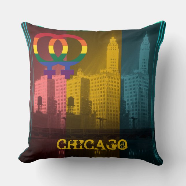 Coussin Chicago Gay Lesbian Interest Wrigley Bldg 1930 (Recto)