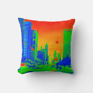 Coussin Chicago Michigan Avenue @ Nuit 6 mars 1967 Neon