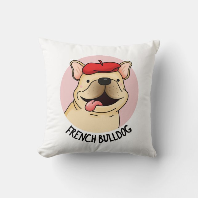 Coussin Chien à Chien à Chien à la française (Recto)