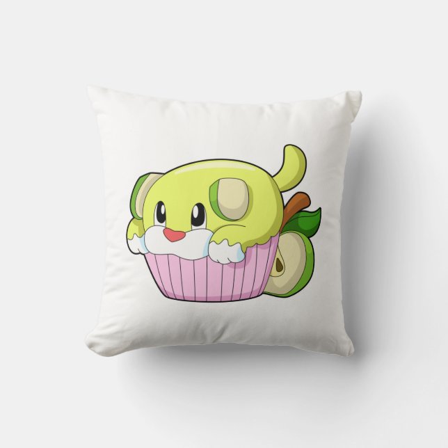 Coussin Chien avec gâteau (Recto)