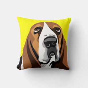 Coussin Chien Basset Hound