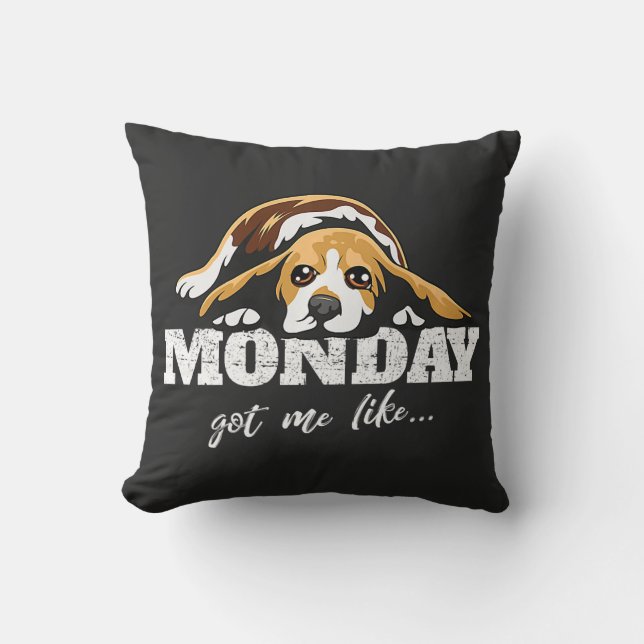 Coussin Chien beagle race Premium / Amoureux de les chiens (Recto)