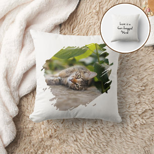 Coussin Chien Chat Animal Compagnie Patte Photo Personnali