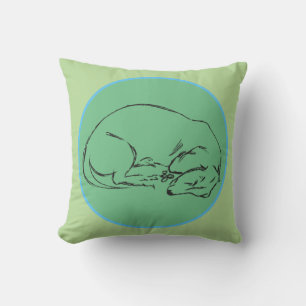 Coussin Chien Dachshund endormi