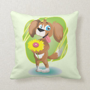 Coussin Chien de dessin