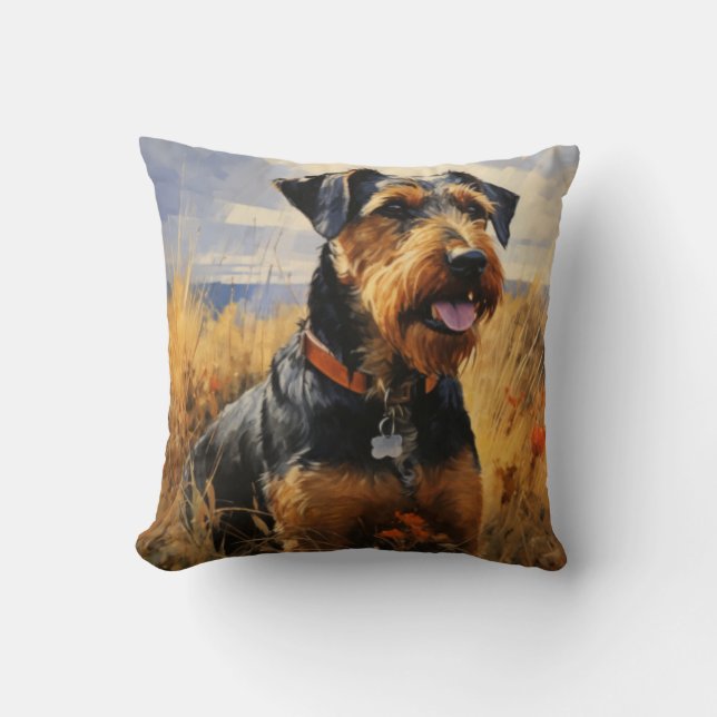 Coussin Chien de Jagdterrier (Recto)