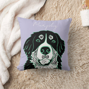 Coussin Chien de montagne bernois personnalisable