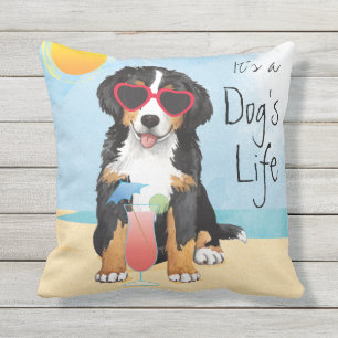 Coussin Chien de montagne de Bernese d'été