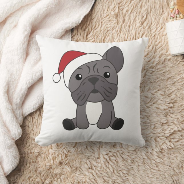 Coussin Chien de Noël Animaux d'hiver de neige (Couverture)