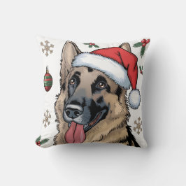 Coussin Chien de Noël Berger Allemand Berger Jeter Oreille