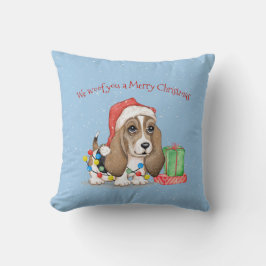 Coussin Chien de Noël en lambeaux à crampons