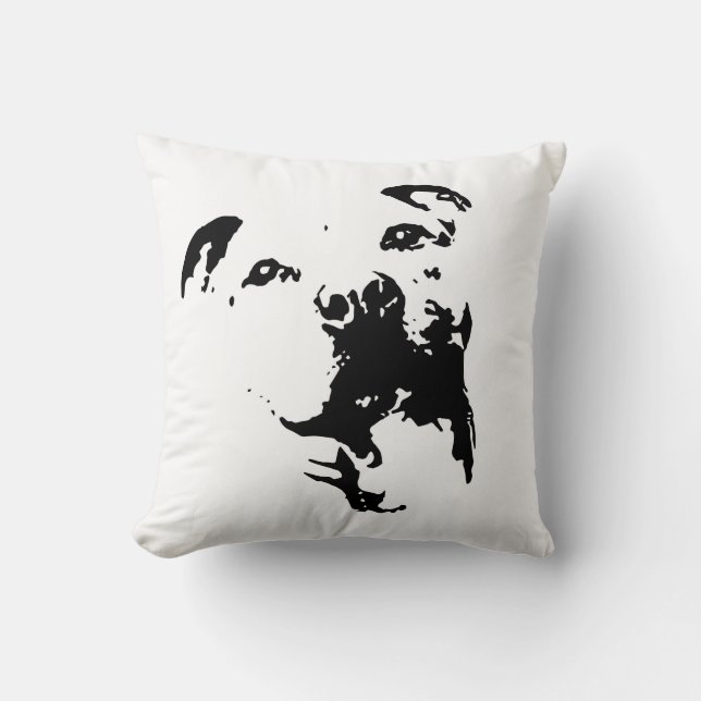 Coussin Chien de Pitbull (Recto)