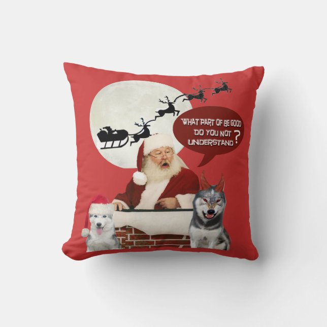 Coussin Chien de traîneau ce qui vous ne comprennent pas (Recto)