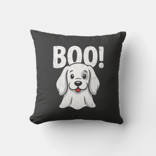 Coussin Chien d'Halloween Boo Conception de chiot mignon f
