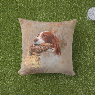 Coussin Chien d'oiseaux, chasse à la bécasse