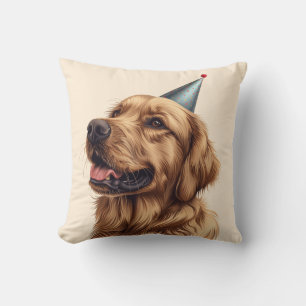 Coussin Chien d'or de l'épreuve d'anniversaire