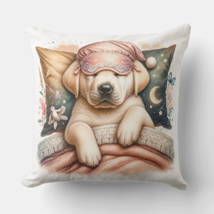 Coussin Chien du Labrador dormant mignon