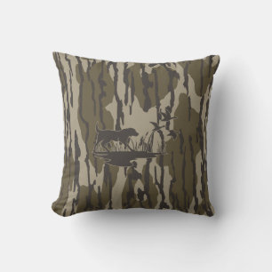 Coussin Chien et canards à peau Camo Bottomland
