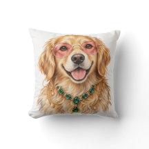 Chien Golden Retriever à l'aquarelle | Art pour am