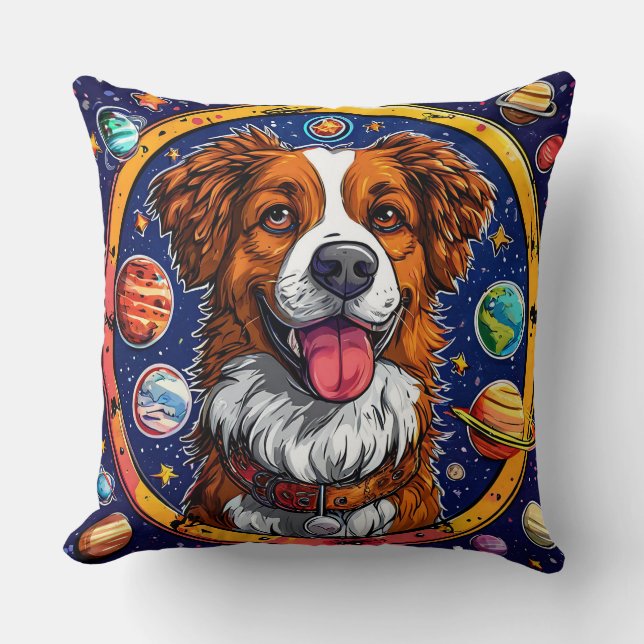 Coussin Chien joyeux (Recto)