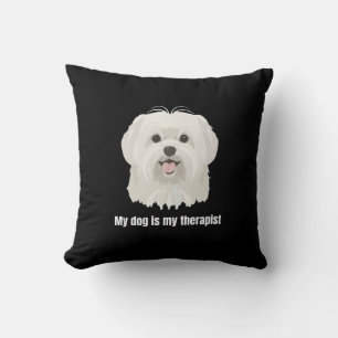 Coussin Chien maltais