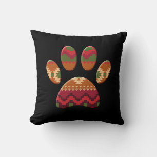 Coussin Chien Motif Aztèque Paw