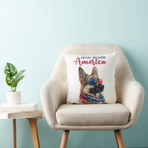 Coussin Chien Patriotique-Berger Allemand