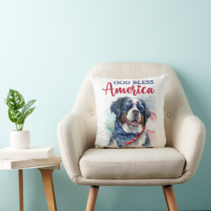 Coussin Chien Patriotique de Berne