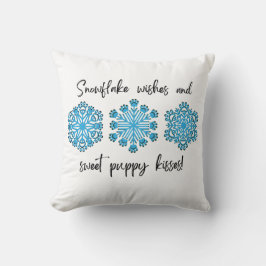 Coussin Chien Paw Snowflake Puppy Bisses