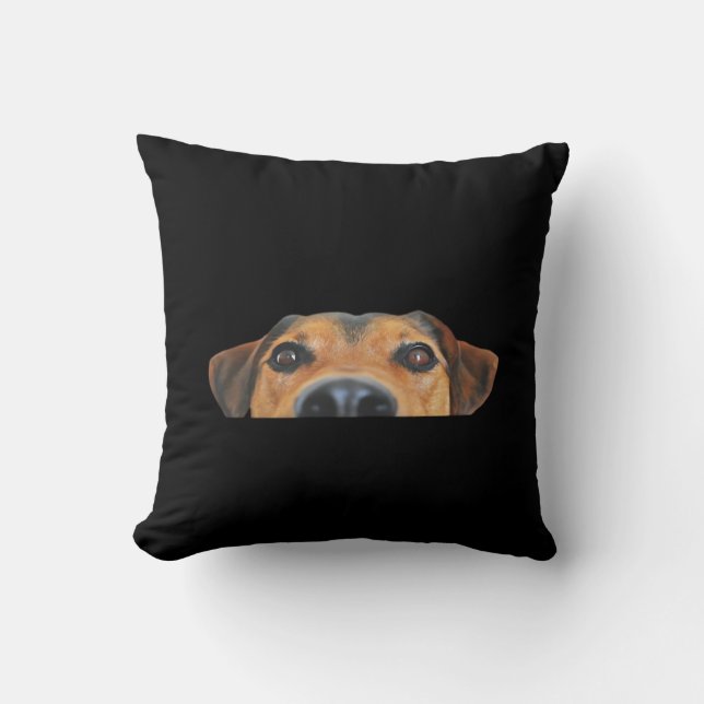 Coussin Chien Peekaboo (Recto)