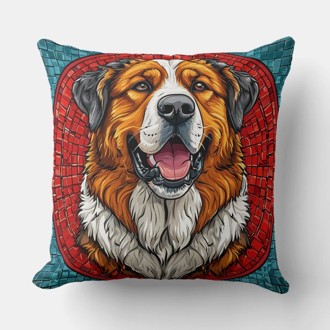 Coussin chien Saint-Bernard (Recto)