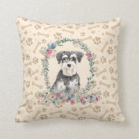 Chien Schnauzer Miniature Empreinte de patte & Cut