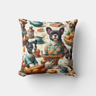 Coussin Chien-taureau vintage