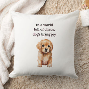 Coussin Chiens Apportent Joy Puppy