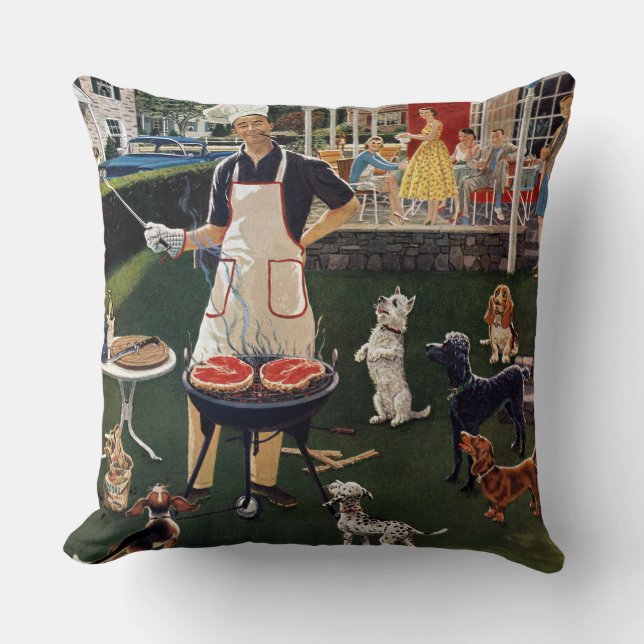 Coussin Chiens chauds (Recto)