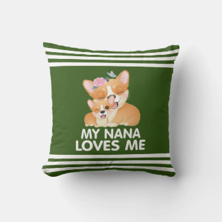 Coussin Chiens Corgi Mignons - Ma Nana M'aime