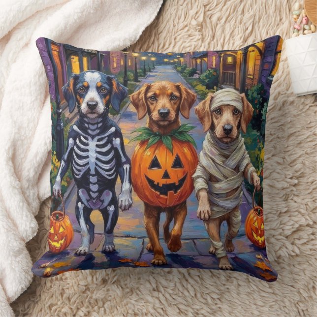 Coussin Chiens d'Azawakh Trick ou traitement des costumes  (Couverture)