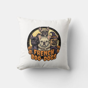 Coussin Chiens de French Boo Halloween Création Bouledogue