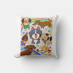 Coussin Chiens de jeu Chiens Chiens Chiens Chiens Chiens