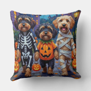 Coussin Chiens Havanais Trick-or-Treating Costumes d'Hallo