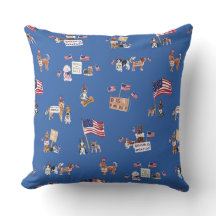CHIENS POUR LA DÉMOCRATIE Bleu patriotique
