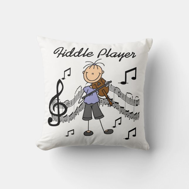 Coussin Chiffre T-shirts et cadeaux de bâton de joueur de (Recto)